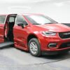 Red Chrysler Pacifica with BraunAbility Side Entry Automatic Fold Out conversion