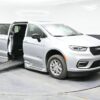 Silver Chrysler Pacifica with BraunAbility Side Entry Automatic Fold Out conversion