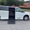 White Dodge Grand Caravan with BraunAbility Side Entry Manual Fold Out conversion