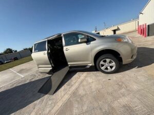 Gold Toyota Sienna with Vantage Mobility Side Entry Automatic In Floor conversion