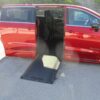 Red Chrysler Pacifica with BraunAbility Side Entry Automatic In Floor conversion
