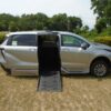 Silver Toyota Sienna with BraunAbility Side Entry Automatic Fold Out conversion