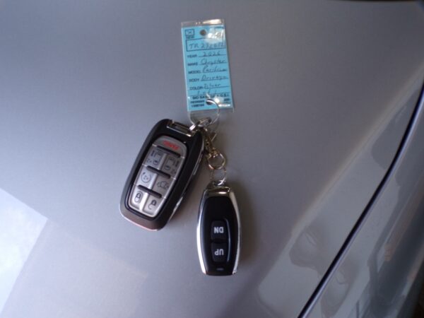 Silver Chrysler Pacifica with Driverge Side Entry Automatic Fold Out conversion