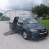 Blue Chrysler Pacifica with Driverge Side Entry Automatic Fold Out conversion