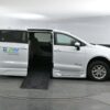 White Chrysler Voyager with BraunAbility Side Entry Automatic Fold Out conversion
