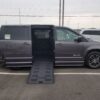 Grey Dodge Grand Caravan with BraunAbility Side Entry Manual Fold Out conversion