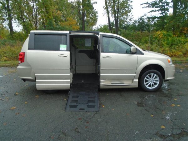 Brown Dodge Grand Caravan with BraunAbility Side Entry Automatic Fold Out conversion