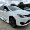 White Chrysler Pacifica with Vantage Mobility Side Entry Automatic In Floor conversion
