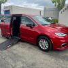 Red Chrysler Pacifica with Driverge Side Entry Automatic Fold Out conversion