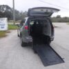 Grey Chrysler Pacifica with BraunAbility Rear Entry Manual Fold Out conversion