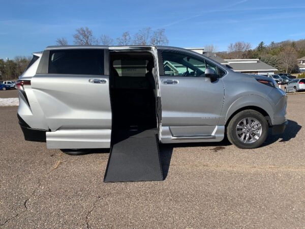 Silver Toyota Sienna with Vantage Mobility Side Entry Automatic In Floor conversion