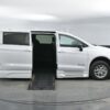 White Chrysler Pacifica with BraunAbility Side Entry Automatic Fold Out conversion