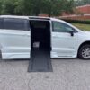 White Chrysler Pacifica with BraunAbility Side Entry Automatic In Floor conversion