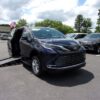 Blue Toyota Sienna with BraunAbility Side Entry Automatic Fold Out conversion