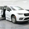 White Chrysler Pacifica with BraunAbility Side Entry Automatic Fold Out conversion