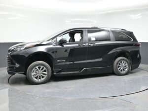 Black Toyota Sienna with BraunAbility Side Entry Automatic In Floor conversion