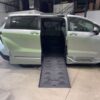 Silver Toyota Sienna with BraunAbility Side Entry Automatic Fold Out conversion