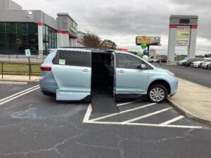 Blue Toyota Sienna with Vantage Mobility Side Entry Automatic In Floor conversion