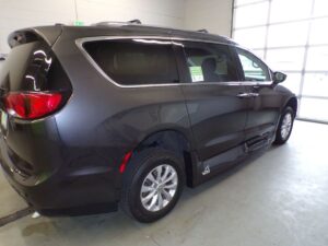 Grey Chrysler Pacifica with Vantage Mobility Side Entry Automatic In Floor conversion