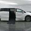 White Honda Odyssey with BraunAbility Side Entry Automatic In Floor conversion