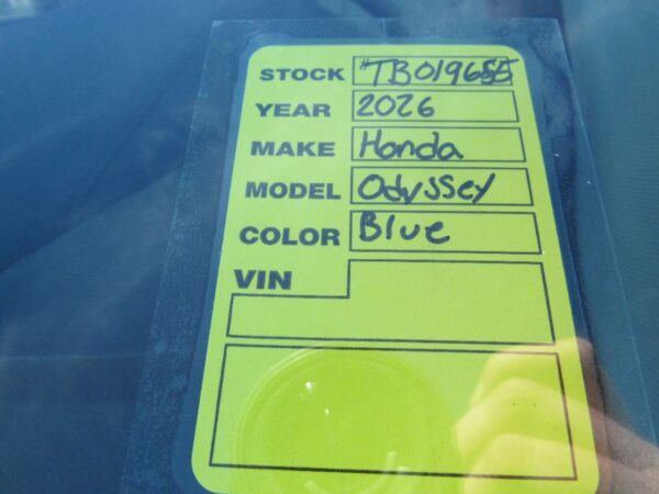 Blue Honda Odyssey with BraunAbility Side Entry Automatic In Floor conversion