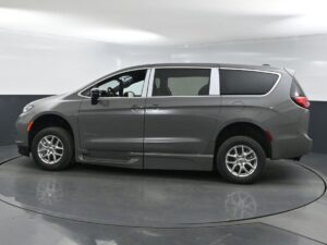 Grey Chrysler Pacifica with BraunAbility Side Entry Automatic Fold Out conversion