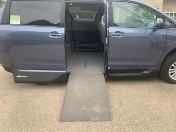 Blue Toyota Sienna with Vantage Mobility Side Entry Automatic In Floor conversion