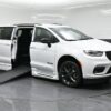 White Chrysler Pacifica with BraunAbility Side Entry Automatic In Floor conversion