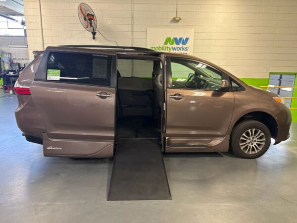 Brown Toyota Sienna with Vantage Mobility Side Entry Automatic In Floor conversion