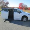 White Chrysler Voyager with BraunAbility Side Entry Automatic Fold Out conversion