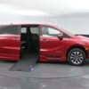 Red Honda Odyssey with BraunAbility Side Entry Automatic In Floor conversion