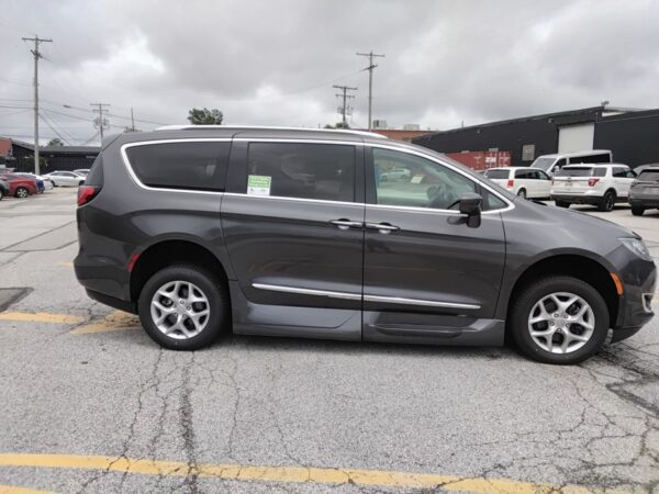 Grey Chrysler Pacifica with Vantage Mobility Side Entry Automatic In Floor conversion