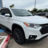 White Chevrolet Traverse with BraunAbility Side Entry Automatic In Floor conversion