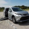 Silver Toyota Sienna with BraunAbility Side Entry Automatic Fold Out conversion