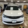 White Chrysler Voyager with BraunAbility Rear Entry Manual Fold Out conversion