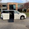White Chrysler Voyager with BraunAbility Side Entry Automatic Fold Out conversion