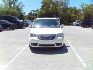 White Chrysler Town and Country with BraunAbility Side Entry Automatic Fold Out conversion