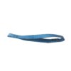 A blue AMF Bruns Webbing Loop for Wheelchair Securement lies flat against a white background.