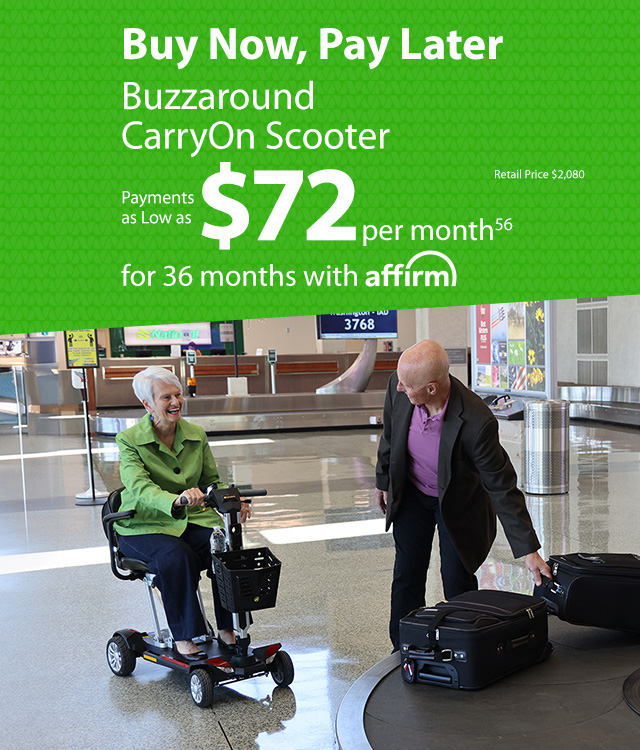 Buzzaround CarryOn for $72/mo