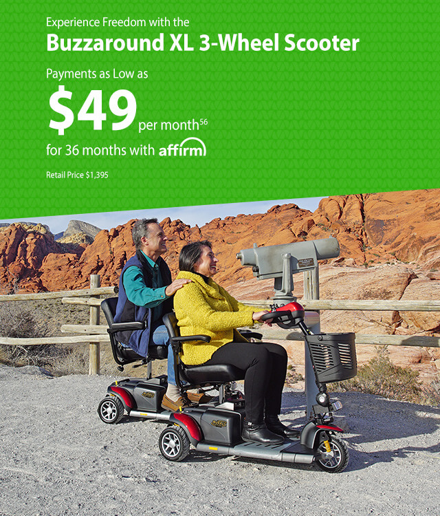 You can own a Buzzaround XL scooter for only $49/month
