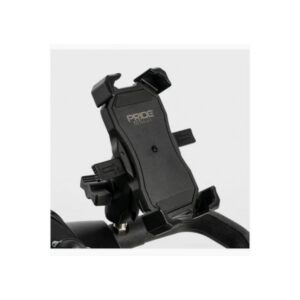 The CELL PHONE HOLDER, ASSEMBLY, PHZJ001 mounts on handlebars to securely hold your smartphone in place while you ride.