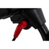 Close-up of a red plug in a black socket on an electrical device, reflecting the precision of the Go Go Elite Traveller® 2 Platinum 4-Wheel Scooter.