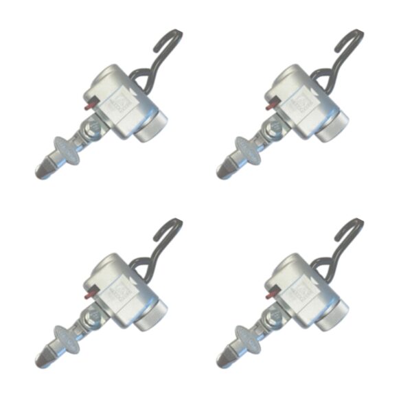 Four PROTEKTOR 2.0 SilverSeries retractors (set of 4, without belt tongues) are arranged in a grid pattern on a white background.
