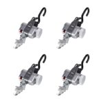 Four PROTEKTOR 2.0 SilverSeries Retractors with J-Hook and L-Track fittings are arranged in a 2x2 grid on a white background.