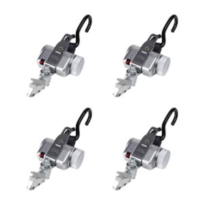 Four PROTEKTOR 2.0 SilverSeries Retractors with J-Hook and L-Track fittings are arranged in a 2x2 grid on a white background.