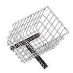 Black and white illustration of the Rear Basket for Go Go Elite Scooter, featuring a rectangular mounting bracket attached at the base.