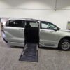 Silver Toyota Sienna with BraunAbility Side Entry Automatic Fold Out conversion