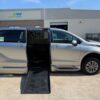 Silver Toyota Sienna with BraunAbility Side Entry Automatic Fold Out conversion