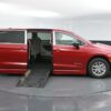 Red Chrysler Pacifica with BraunAbility Side Entry Automatic Fold Out conversion