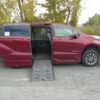 Red Toyota Sienna with BraunAbility Side Entry Automatic Fold Out conversion